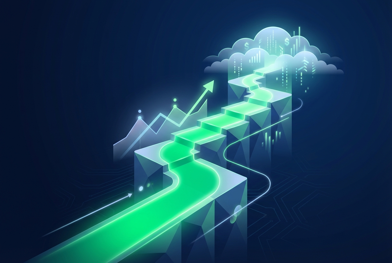 Előretekintő növekedési útvonal felépülő infrastruktúrával